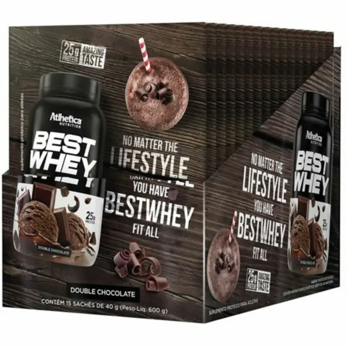 ATLHETICA BEST WHEY CHOCOLATE Sobre 40GR - cja x 15