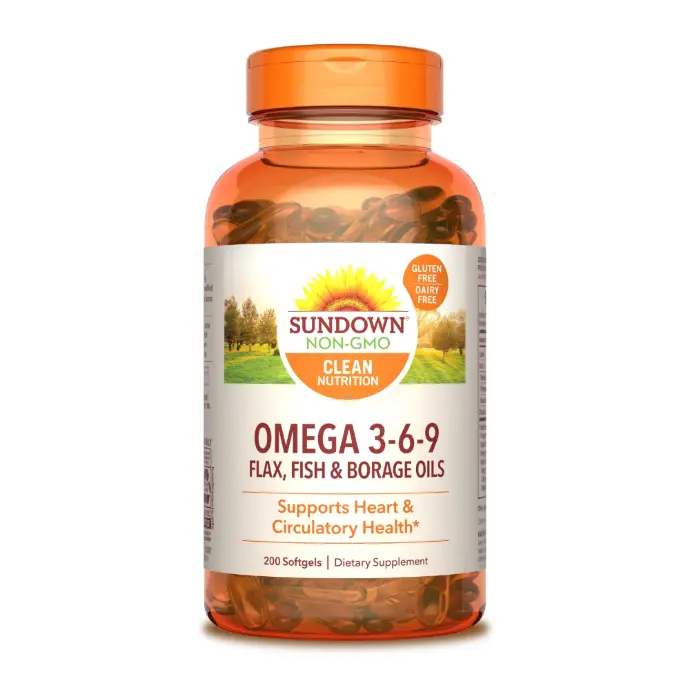 SUNDOWN NATURALS TRIPLE OMEGA 3-6-9 200 Caps