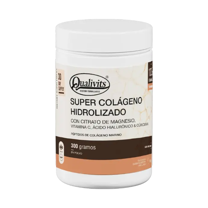 QUALIVITS Super Colageno Hidrolizado + Vit C 300 grs