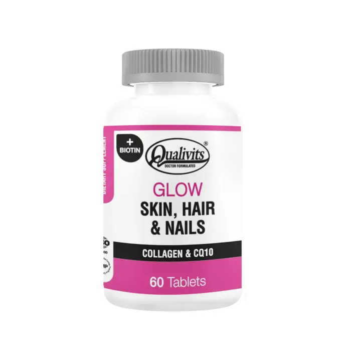 QUALIVITS Glow Skin Hair & Nails 60 Tabs.