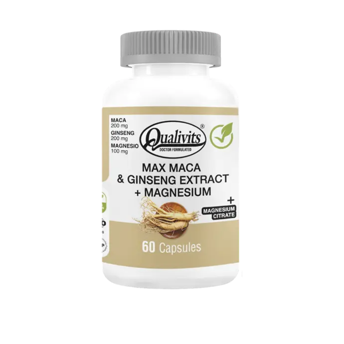 QUALIVITS MAX MACA & GINSENG EXTRACTS 60 Caps.