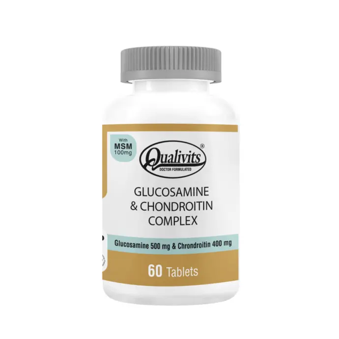 QUALIVITS Glucosamine & Chondroitin Complex 60 Tabs.