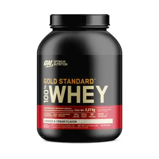 [OPT02868] OPTIMUM NUTRITION GOLD STD WHEY COOKIES&CREAM 5LB