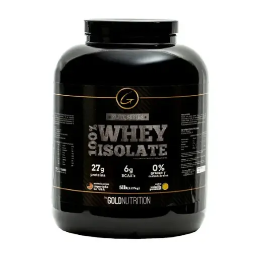[GOL61010] GOLD NUTRITION WHEY ISOLATE VAINILLA 5LB