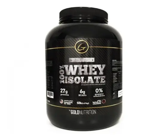 [GOL61012] GOLD NUTRITION WHEY ISOLATE CHOCOLATE 5LB