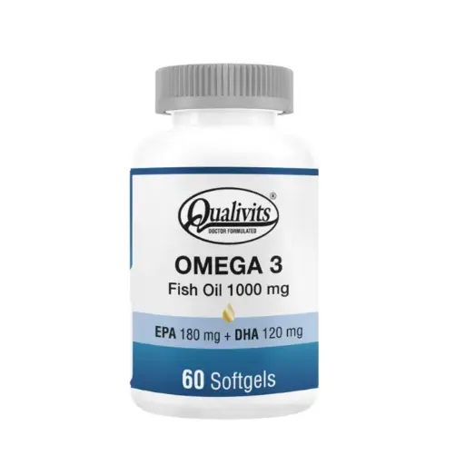[TKS0897-060] QUALIVITS Omega 3 - Fish Oil 1000 mg 60 Soft.