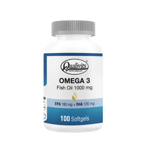 [TKS0897-100] QUALIVITS Omega 3 - Fish Oil 1000 mg 100 Soft.