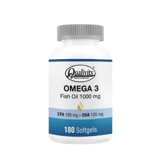 [TKS0897-180] QUALIVITS Omega 3 - Fish Oil 1000 mg 180 Soft.