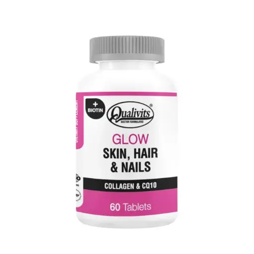 [TKT1311-060] QUALIVITS Glow Skin Hair & Nails 60 Tabs.