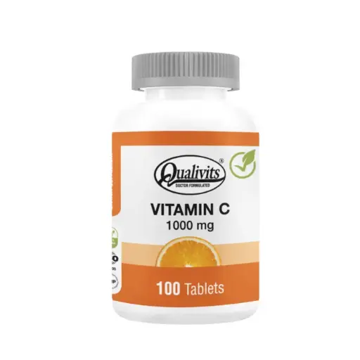 [TKT0982-100] QUALIVITS Vitamina C - 1000 mg 100 Tabs.