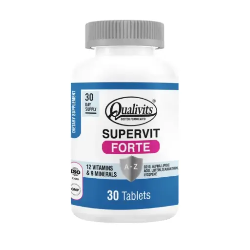 [TKT1298-030] QUALIVITS SUPER VIT FORTE A-Z WITH BOX 30 Tabs.