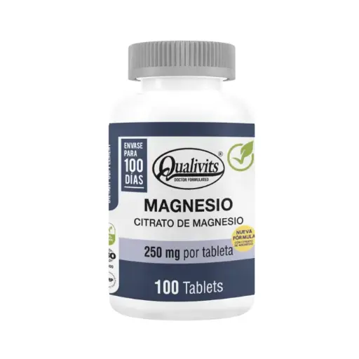 [TKT09861-100] QUALIVITS Citrato De Magnesio 250 Mg 100 Caps