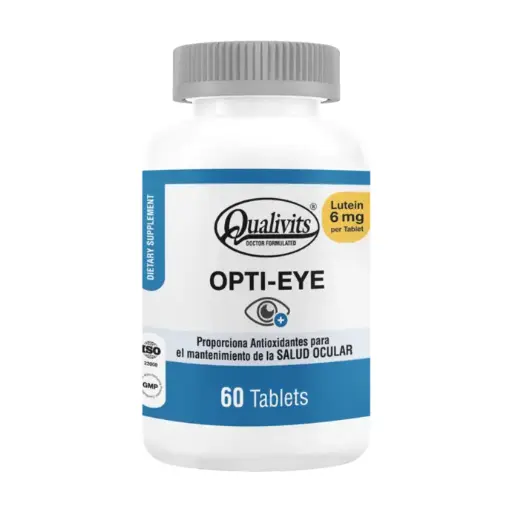 [TKT0989-060] QUALIVITS OPTI EYE WITH LUTEIN 60 Tabs.