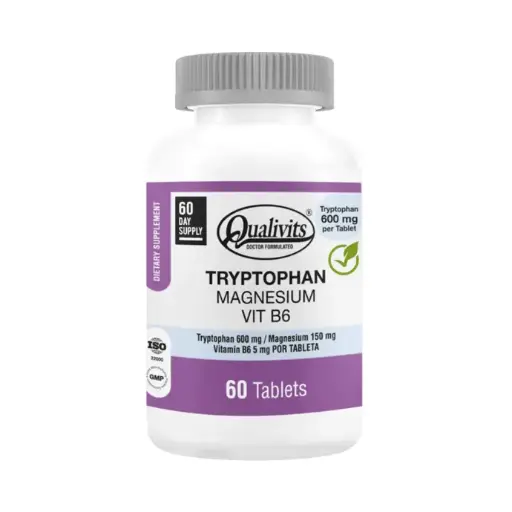 [TKT1283-060] QUALIVITS TRYPTOPHAN + MAGNESIUM + B6 60 Tabs.