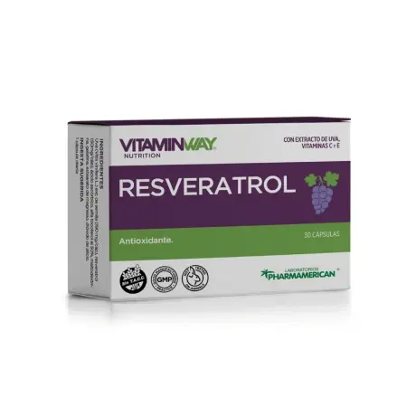 [VWAY0237] VITAMINWAY Resveratrol (Extracto de Uva) x 30 caps. 
